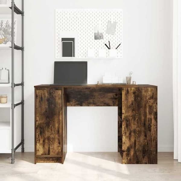 Maison Exclusive - Røget egetræ skrivebord 120x42x76 cm ingeniørtræ