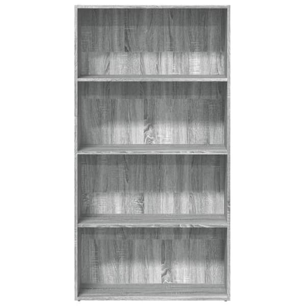 Maison Exclusive - Sonoma grå bibliotek 80x30x152 cm ingenjörsträ