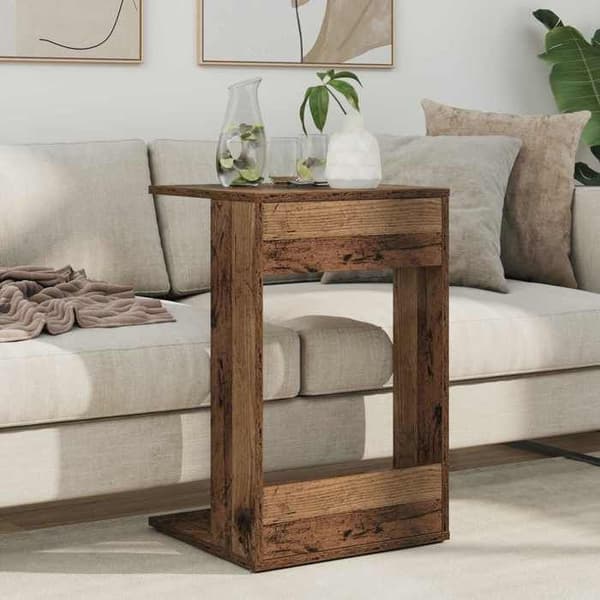 Sido bord - MAISON EXCLUSIVE - 40 x 38 x 62,5 cm - Ingenjörsträ - Rektangulär - Trälook finish Ej specificerat