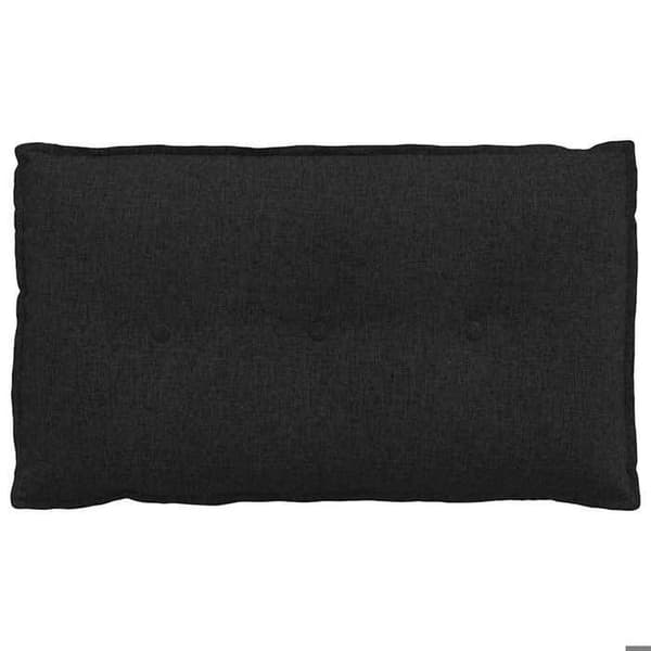Rygpude - MAISON EXCLUSIVE - 80 x 19 x 50 cm - Sort - Polyester - Lynlås Sort