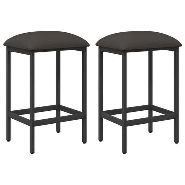 Maison Exclusive - Barstol 2 st Grå mörk 40 x 32 x 64 cm