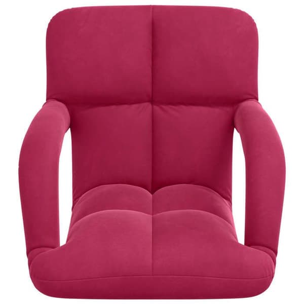 Maison Exclusive - Justerbar gulvstol Bordeaux Velour