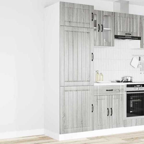 Maison Exclusive - Köksskåp Lucca sonoma grå ingenjörsträ