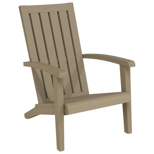 Maison Exclusive - Adirondack-stol i ljusbrun polypropen
