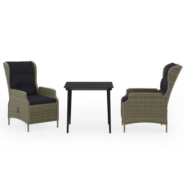 Maison Exclusive - Have spisebordssæt 3 stk Brun
