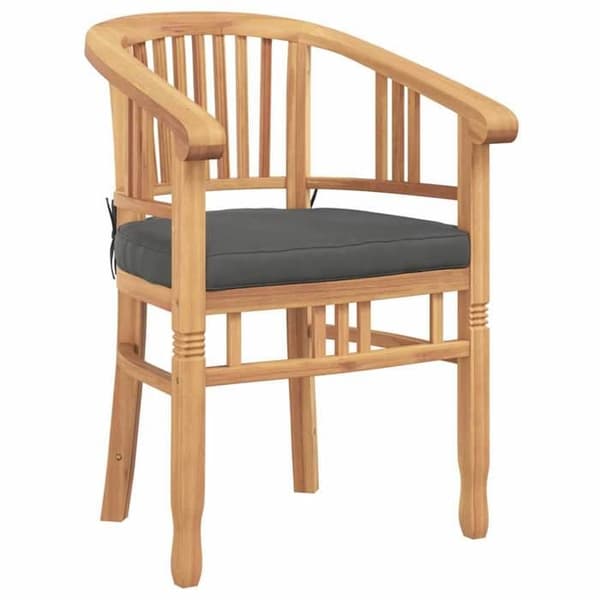 Maison Exclusive - Stol 2 st Brun Massivt teakträ brun