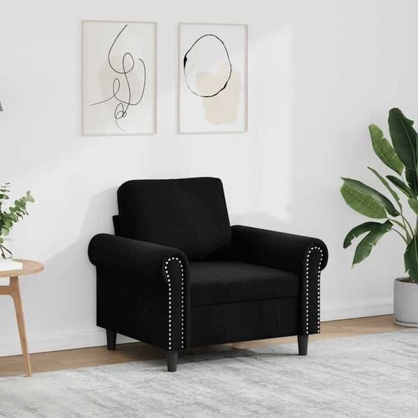 Maison Exclusive - Sort Stol 60 cm Velour