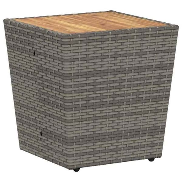Maison Exclusive - Bistro trädgårdsmöbelset 3 pc Grå polyrotin Grå
