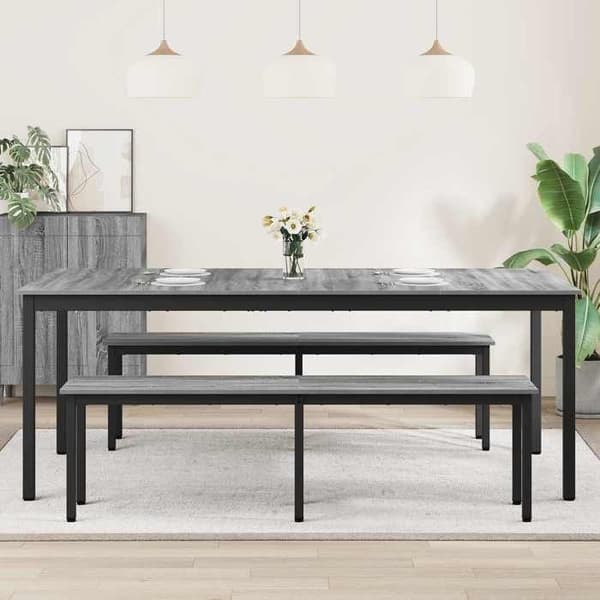 Maison Exclusive - Matbord / Middagsbord 200 x 100 x 75 cm Svart