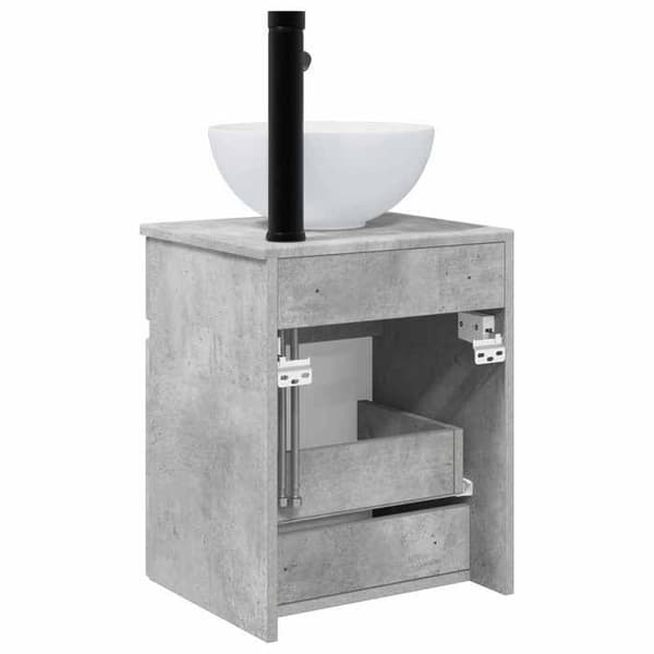 Maison Exclusive - Væghængt vaskemøbel Grå beton 39 x 35 x 63 cm