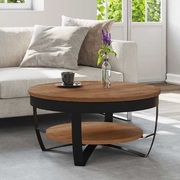 Maison Exclusive - Sofabord 65x65x32 cm Solid akacietræ kastanj