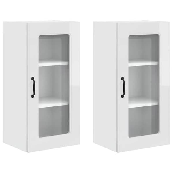 Maison Exclusive - Kalmar 2 stk. opvaskemaskine panel Hvid blank Vit