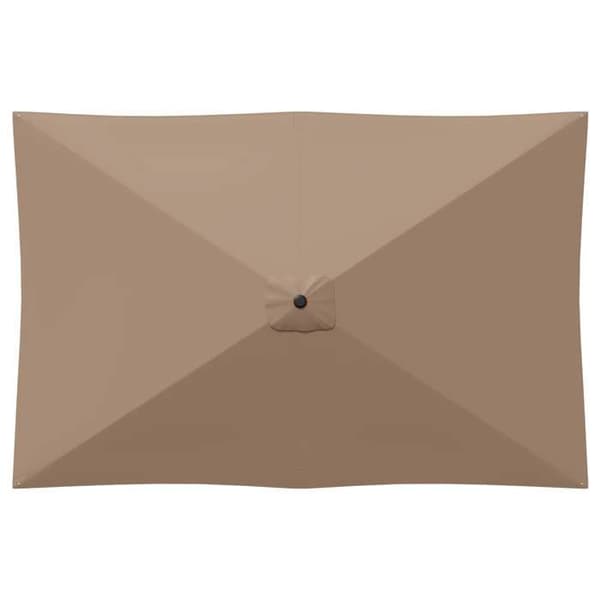 Maison Exclusive - Rektangulär Trädgårdsparasol 2 x 3 m Polyester Taupe