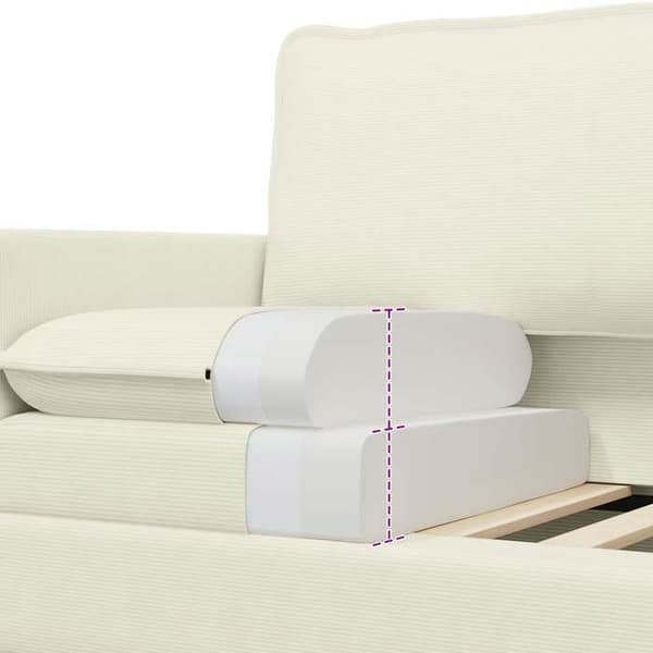 Maison Exclusive - Sæt af 2 sofaer Creme Stof