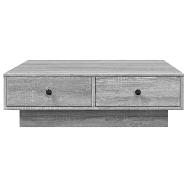 Bord - EKSKLUSIV HUS - Sonoma - Grå - 90x90x28 cm - Ingeniørtræ Grå