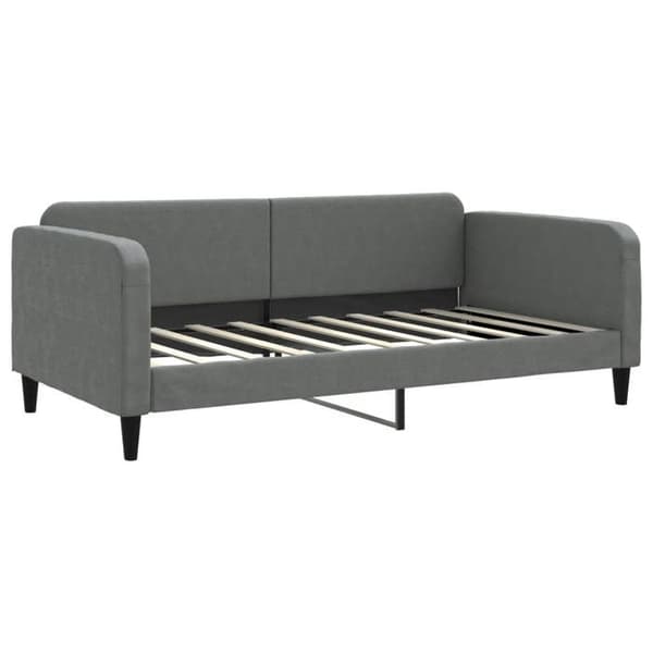 Maison Exclusive - Mörkgrå dagbädd 100x190 cm tyg Mörkgrå