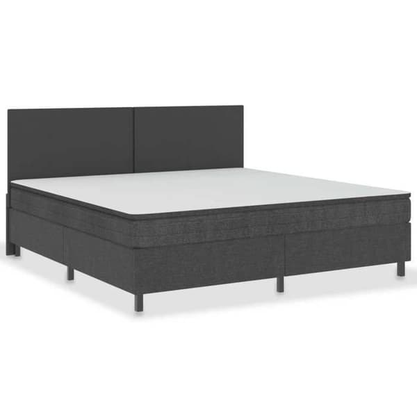 Maison Exclusive - Mørkegrå sengeramme med lameller 200x200 cm Mörkgrå