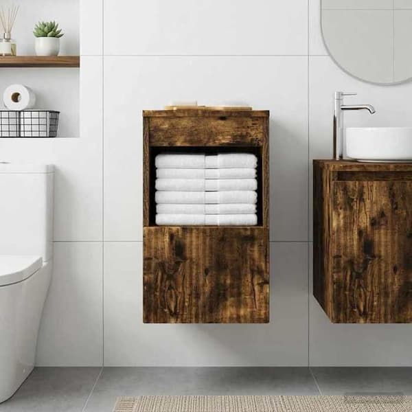 Maison Exclusive - Badeværelsesskab Røget eg 30 x 35 x 50 cm