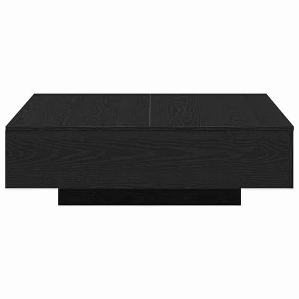 Maison Exclusive - Sort egetræ sofabord 100 x 100 x 31 cm svart ek