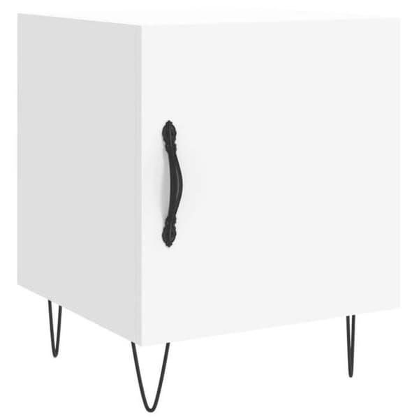 Maison Exclusive - Sängbord vit 40x40x50 cm ingenjörsträ Vit