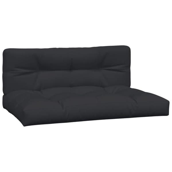 Maison Exclusive - Pallet puder sæt af 2 sort stof