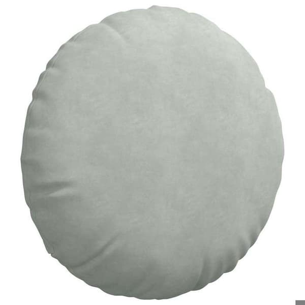 Sittkuddar - EXKLUSIVT HEM - Set om 2 - Ljusgrå - Sammet - Ø 40 x 13 cm Ljusgrått