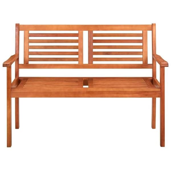 Havemøbel - EKSKLUSIV HUS - 120 cm - 2 pladser - Eucalyptus træ - Pude inkluderet