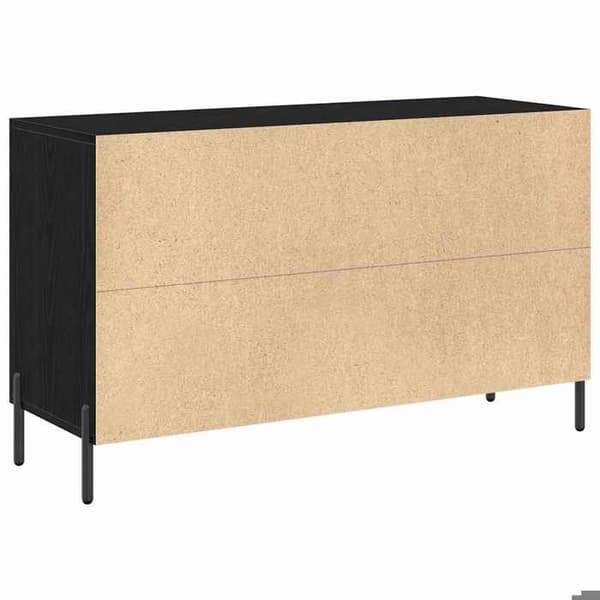 Maison Exclusive - Buffet Sort egetræ 100 x 36 x 60 cm Ingeniørtræ