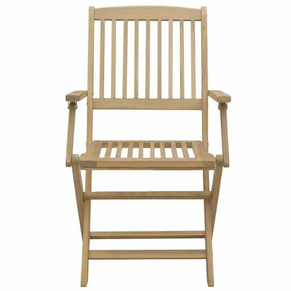 Maison Exclusive - Fällbara stolar set om 4 57,5x54,5x90cm massiv akaciaträ