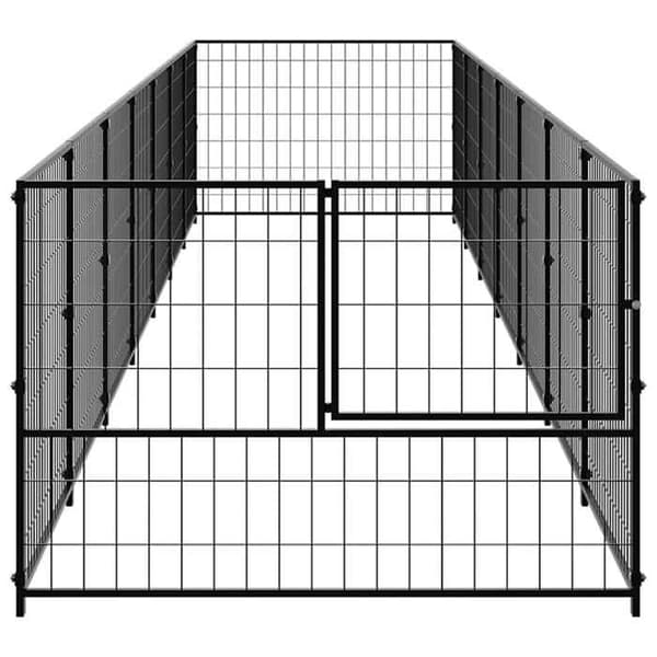 Chenil - Eksklusiv Hus - Sort - Stål - 700 x 100 x 70 cm (7 m²) svart