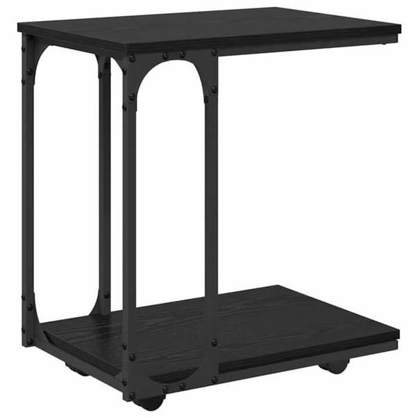 Maison Exclusive - Sidebord Sort eg 50 x 35 x 55,5 cm Ingeniørtræ svart ek