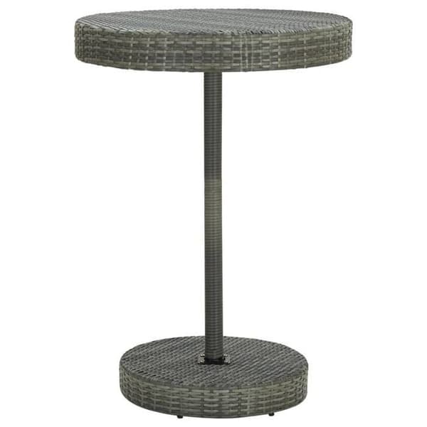 Maison Exclusive - Trädgårdsbarset 5 delar Flätad resin Grå grå