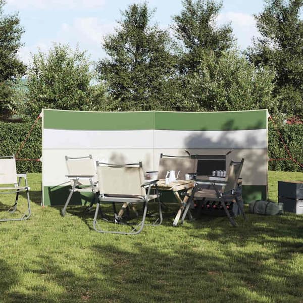 Maison Exclusive - Grön campingvindskydd 340x130 cm vattentät Grön