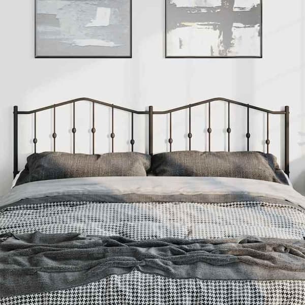Maison Exclusive - Erstatnings hovedgærde i sort metal 193 cm