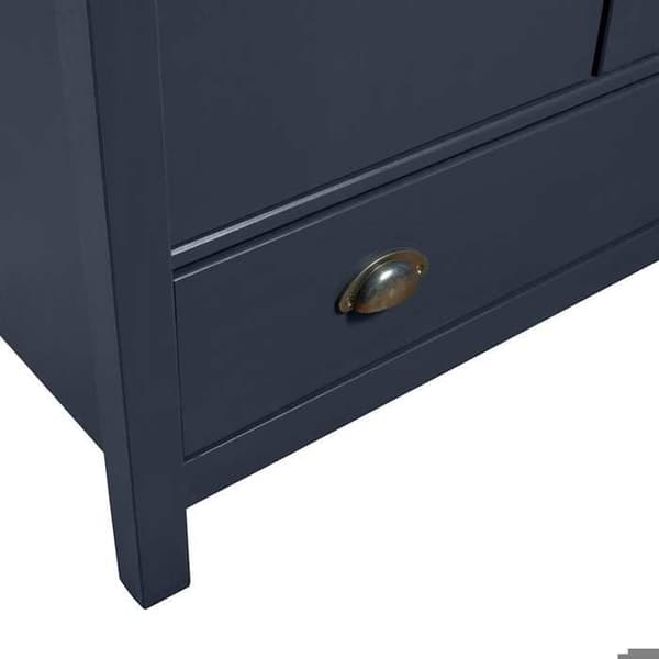 Maison Exclusive - Garderobe med 3 døre Hill Grå 127x50x170 cm Solid fyr Grå