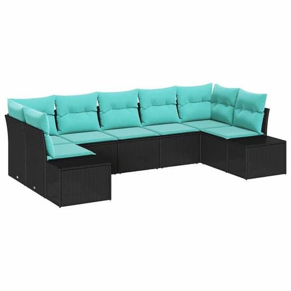 Maison Exclusive - Trädgårdsoffmöbelset 7 pc 7-sits