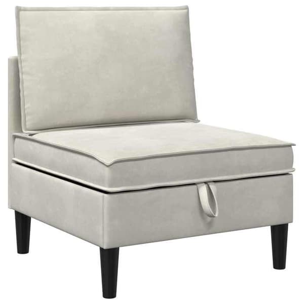 Maison Exclusive - Mellem sofa med opbevaring Creme Velour
