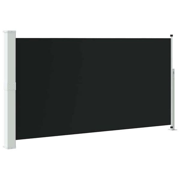 Maison Exclusive - Retractable side awning for patio 170x300 cm Sort