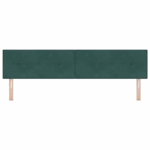 Maison Exclusive - Mörkgrön sänggavel 200 cm Sammet
