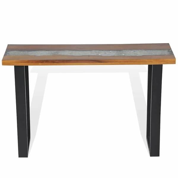 Maison Exclusive - Konsolipöytä Teak 100 x 35 x 75 cm