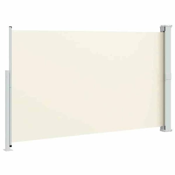 Maison Exclusive - Utdragbart sidotak för patio 180x314 cm Kräm Grädde