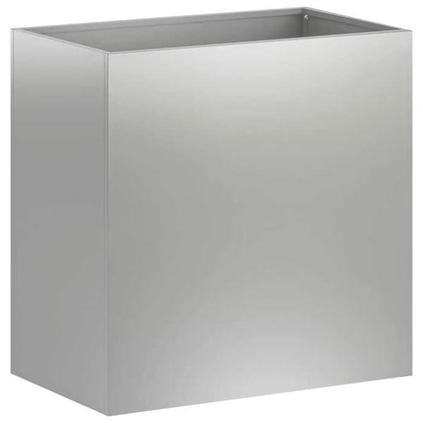 Maison Exclusive - Trädgårdskrukor 2 st Silver 50 x 30 x 40 cm