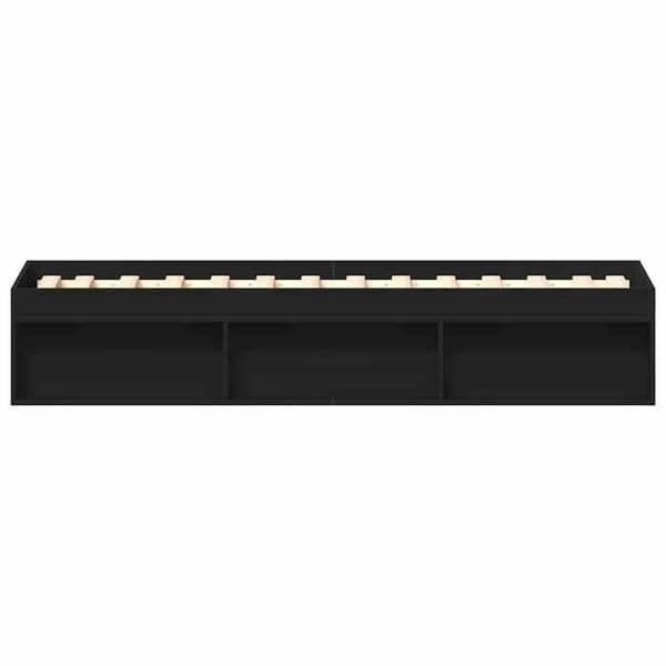 Maison Exclusive - Sengestel uden madras sort 100x200 cm Svart
