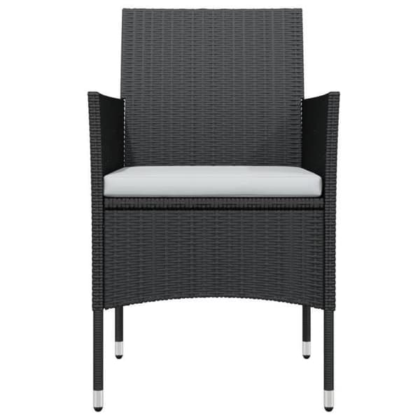 Maison Exclusive - Havemøbler sæt med puder 7 stk Sort