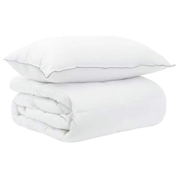 Maison Exclusive - Duvetset 2 pc 135 x 200 cm Vinter Bambus Vit