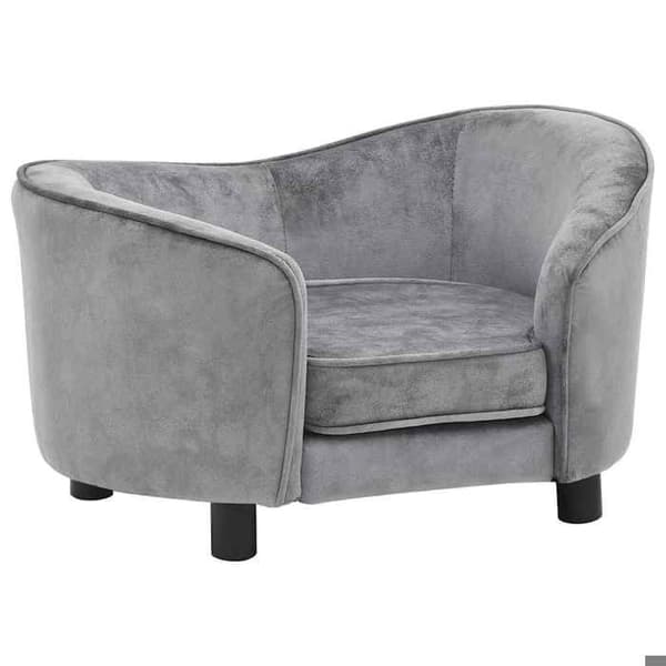 Maison Exclusive - Harmaa koiran sohva 69x49x40 cm Pehmeä