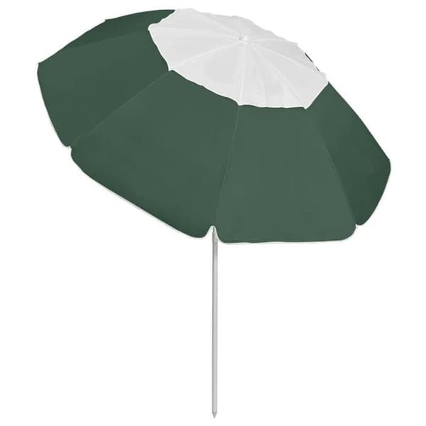 Strandparasol - Exklusivt hus - Diameter 265 cm - Nejsbar - UV-skydd grön
