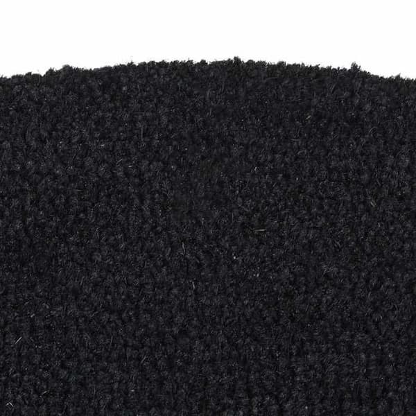 Maison Exclusive - Sort halvmåne dørmåtte 60x90 cm tuftet kokosfiber Svart