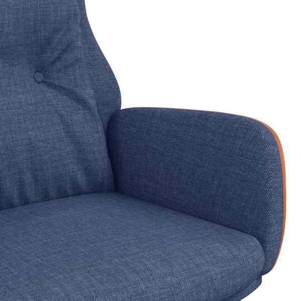 Maison Exclusive - Avkopplingsstol Blå Tyg och PVC