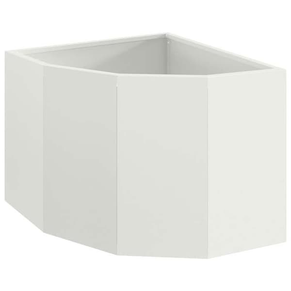Maison Exclusive - Vinkelskydd Vit 45 x 45 x 35 cm Stål
